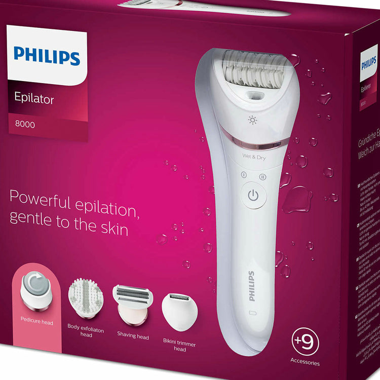 Epilator Series 8000 Depiladora en Húmedo y Seco Philips