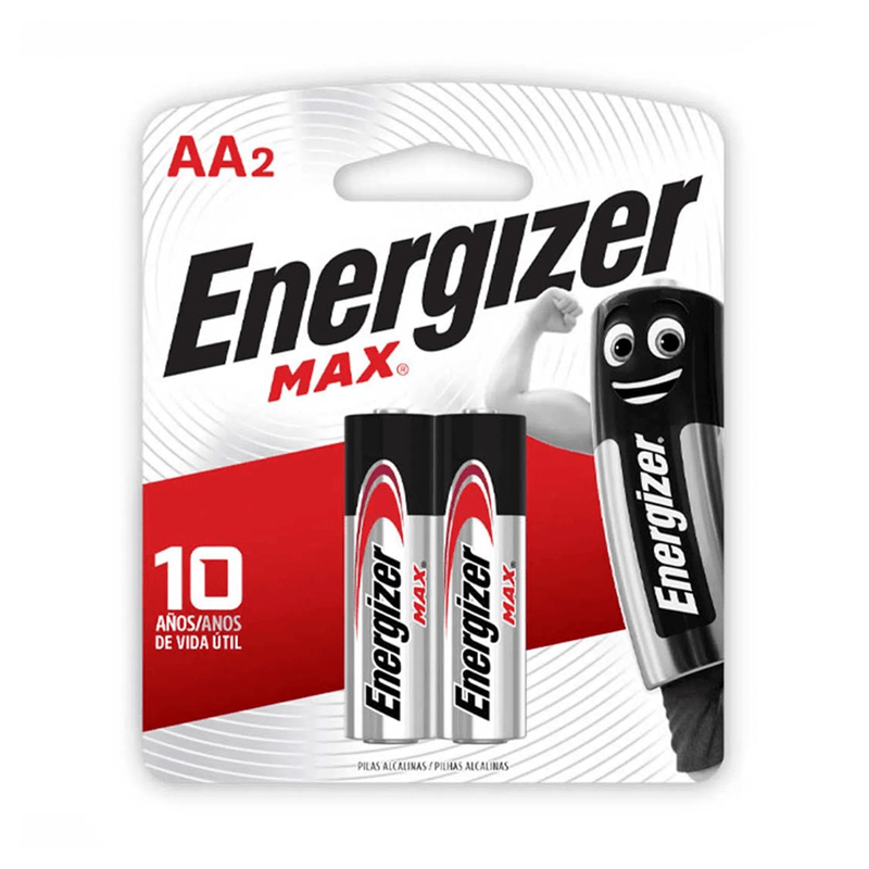Bateria Energizer Alcalina Max AA X 2 Unidades