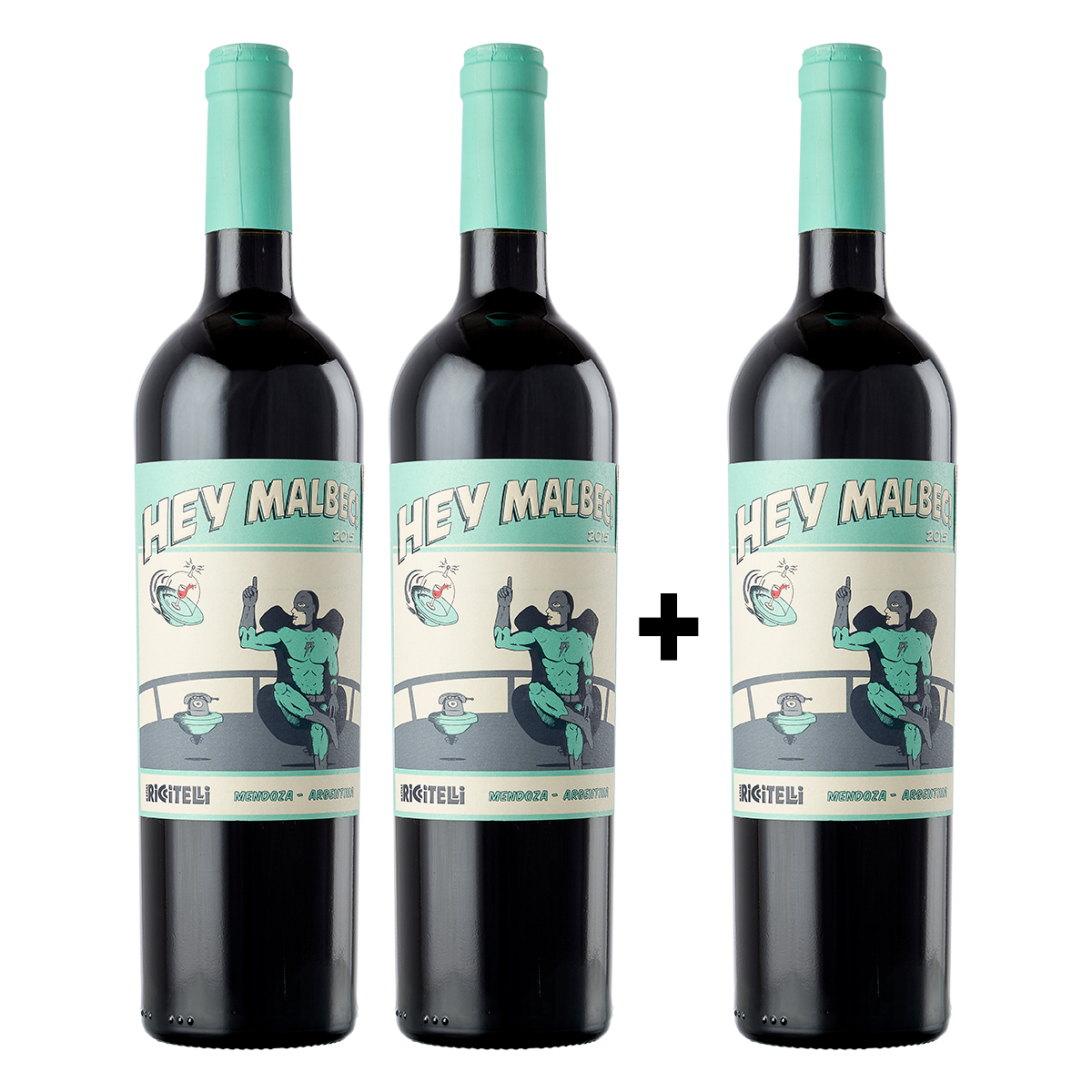 Matias Riccitelli Hey Malbec 750Ml Pague 2 y LLeve 1 GRATIS
