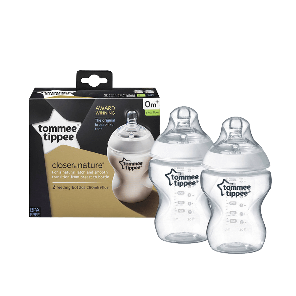 Tommee Tippee Biberon 9Oz - Closer To Nature - 2 Unid
