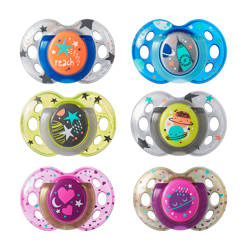 Tommee Tippee Chupete Night Time - 2X 18 A 36 Meses - Glow In The Dark