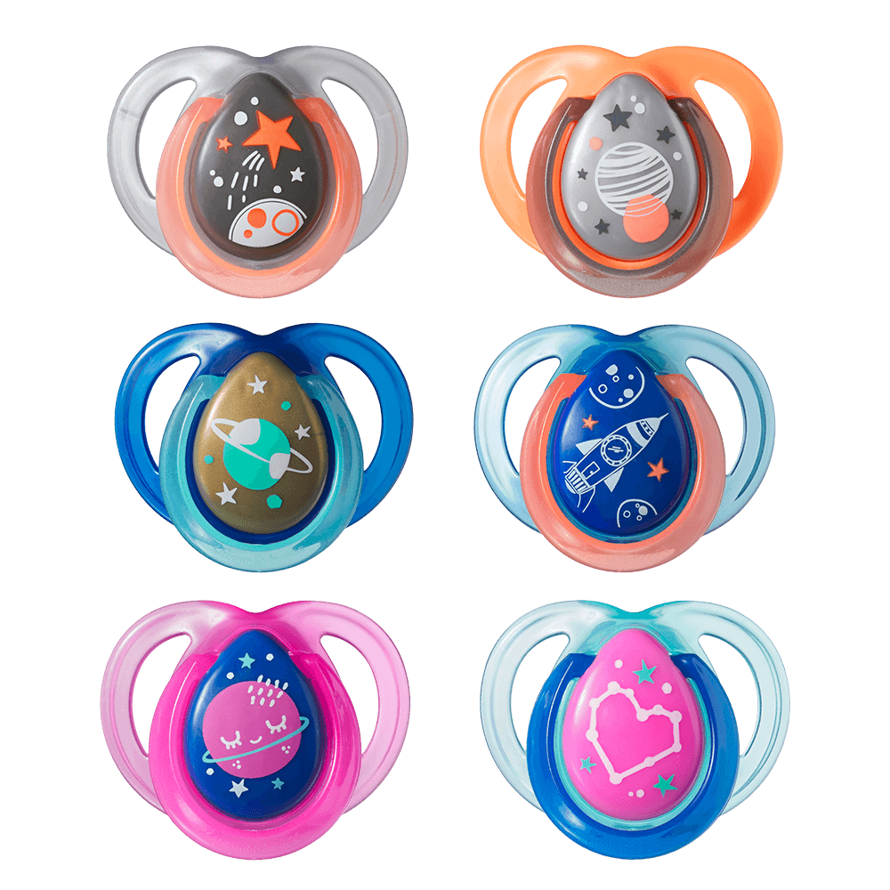 Tommee Tippee Chupete Night Time - 0 A 6 Meses - Glow In The Dark