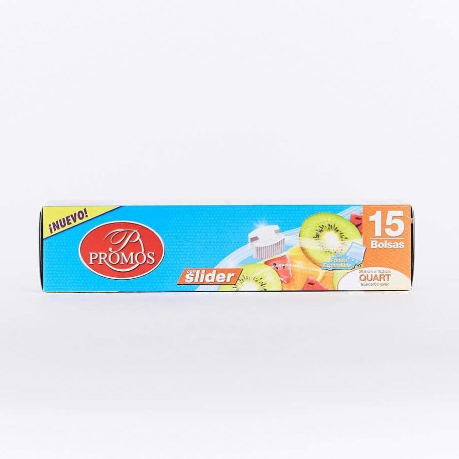 Promos Quart Slider Zipper Bag 15 Ct