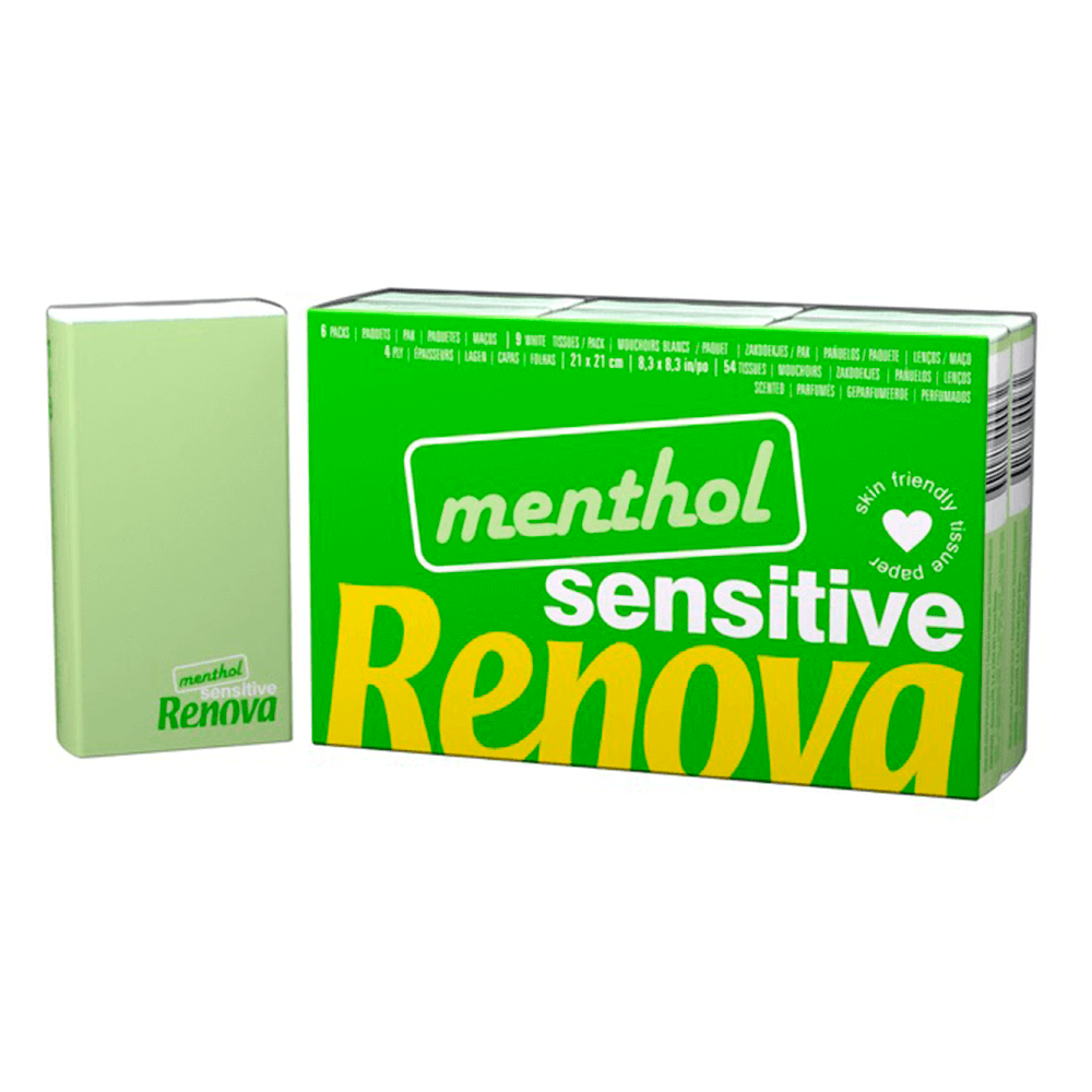 Pañuelos Faciales Sensitive Menthol 4 Capas