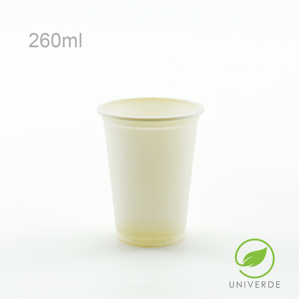 Vasos Cornstarch 260Ml 50 Unid Univerde