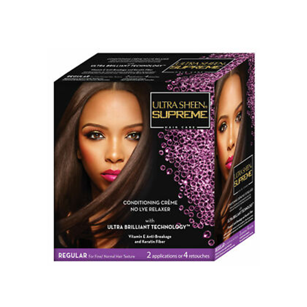 Supreme Ultra Sheen Relaxer Kit Regular Dom Black 1 X 4