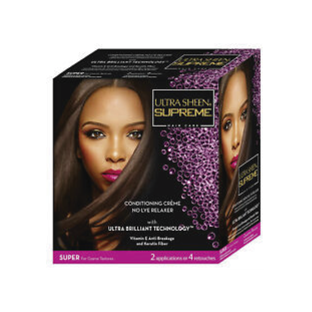 Supreme Ultra Sheen Relaxer Kit Super Dom Black 1 X 4