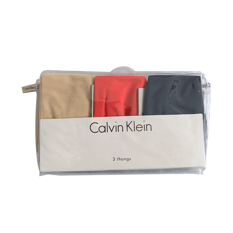 Thong 3Pk Calvin Klein