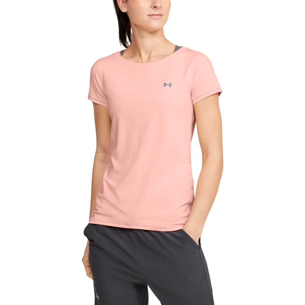T-Shirt Manga Corta HeatGear® Armour para Mujer