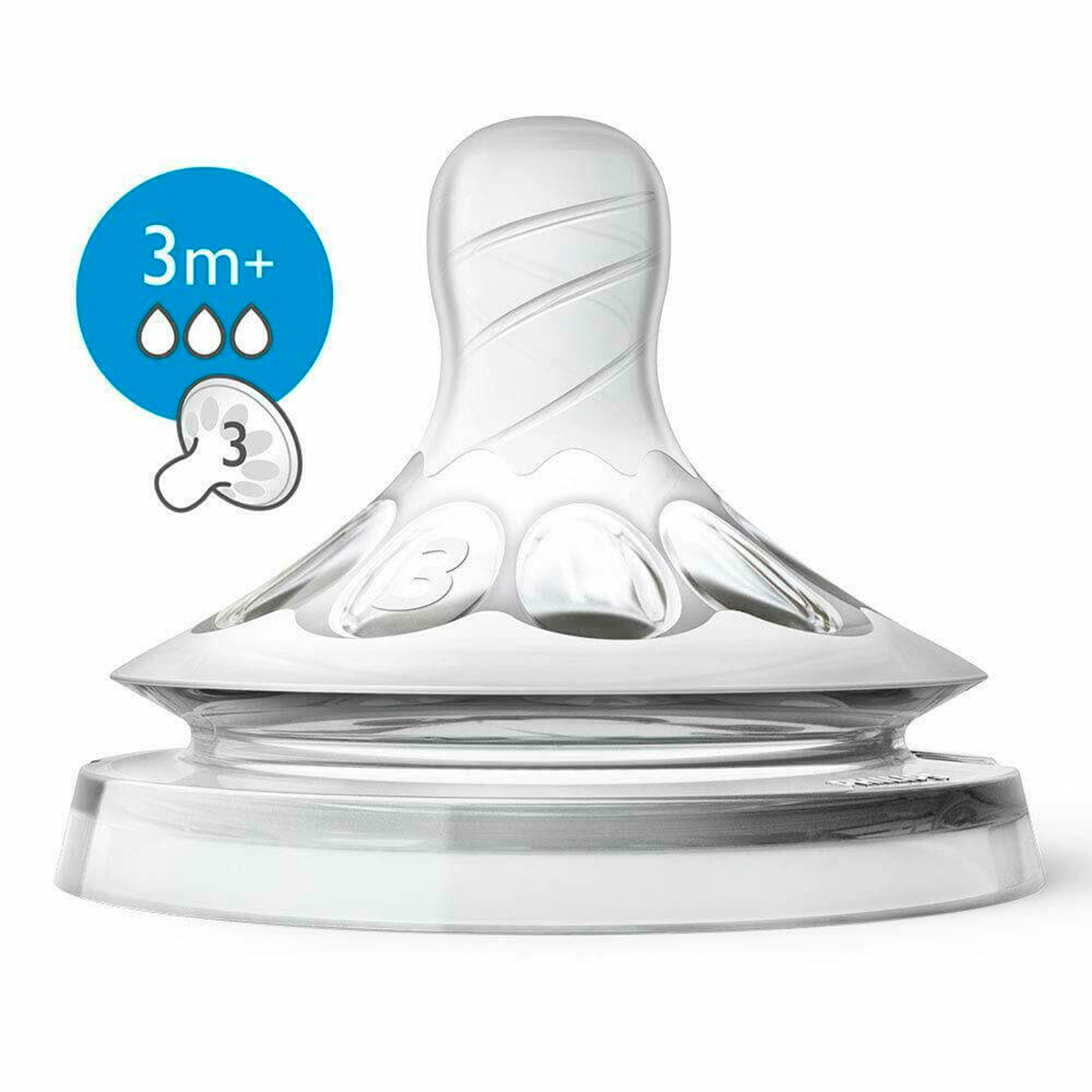 Tetina Natural 2,0 Flujo Medio 3 Avent